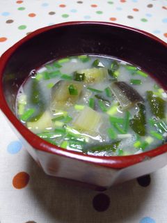 ナスのお味噌汁♫-レシピのメイン写真