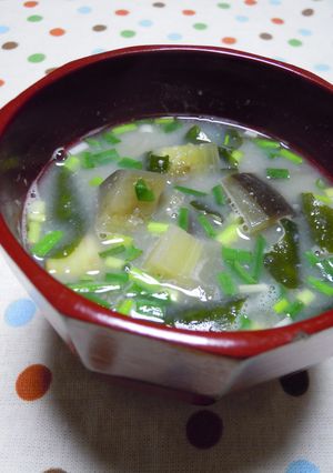 ナスのお味噌汁♫-レシピのメイン写真