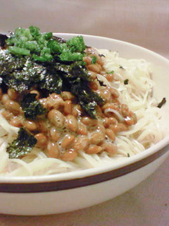 夏バテに★納豆のさっぱりそうめん☆-レシピのメイン写真