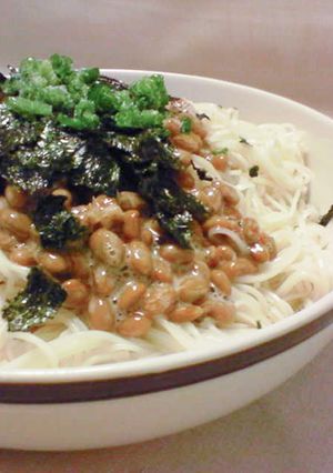 夏バテに★納豆のさっぱりそうめん☆-レシピのメイン写真