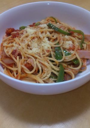 休日のブランチに☆大人のナポリタン-レシピのメイン写真