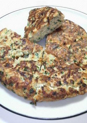 余った餃子の具でオープンオムレツ☆-レシピのメイン写真