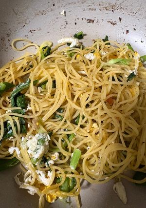 インスタント味噌汁パスタ-レシピのメイン写真