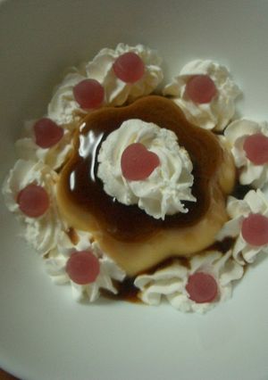 プリンにデコ♪-レシピのメイン写真