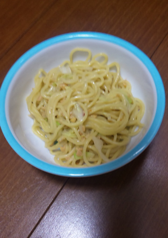 キャベツと納豆で簡単塩焼きそば-レシピのメイン写真