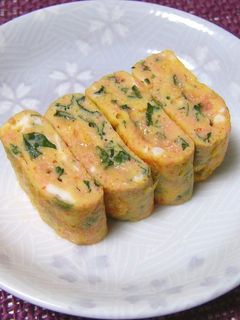 大葉入り♬明太子の卵焼き☆彡-レシピのメイン写真