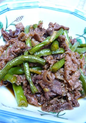 いんげんと牛肉の含め煮♡-レシピのメイン写真