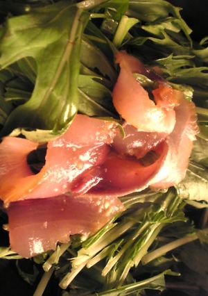 ハマチと水菜と生姜のサラダ-レシピのメイン写真