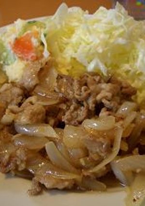 豚バラ肉と玉ねぎのコーラ炒め-レシピのメイン写真