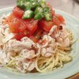 つめた~い★冷しゃぶとトマトの冷製パスタ