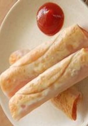 ミニブリトー?!　ハムチー巻き焼き餃子-レシピのメイン写真