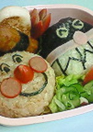 アンパンマンとバイキンマン　＊キャラ弁＊-レシピのメイン写真