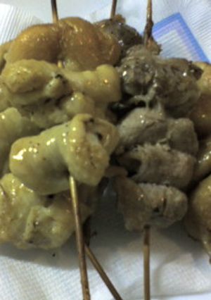 にんにくの鶏皮巻き串-レシピのメイン写真