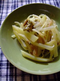 お弁当にも♪じゃがいもの搾菜炒め-レシピのメイン写真