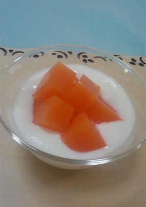 ベジ寒天☆朝食ヨーグルト-レシピのメイン写真