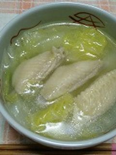 手羽中と白菜のさっぱりスープ-レシピのメイン写真