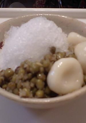 緑豆と豆乳白玉の冷やしぜんざい♪沖縄風-レシピのメイン写真