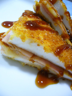 クロックムッシュ風☆はんぺんの揚げ焼き-レシピのメイン写真