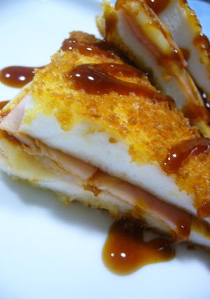 クロックムッシュ風☆はんぺんの揚げ焼き-レシピのメイン写真