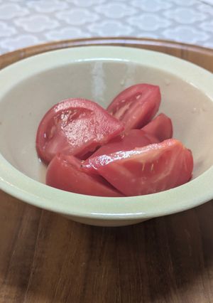 即席！トマトの甘酢サラダ-レシピのメイン写真