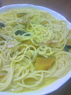 簡単かぼちゃスープパスタ-レシピのメイン写真