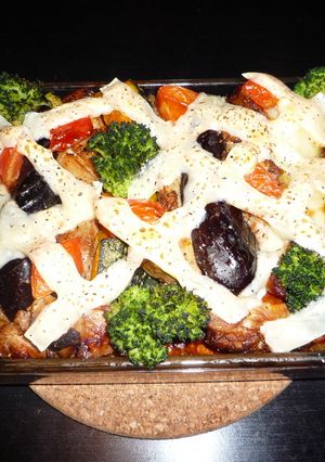 簡単夏野菜のチーズオーブン焼き-レシピのメイン写真