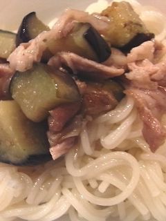 ☆Love離乳食☆なすと豚のそうめん-レシピのメイン写真