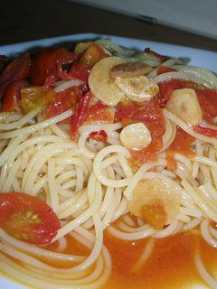 野菜ジュースでトマトパスタ-レシピのメイン写真
