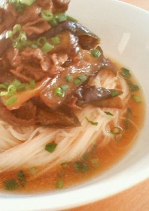 夏バテ解消☆肉そうめん-レシピのメイン写真
