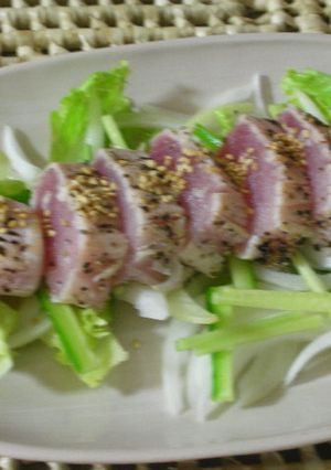 マグロのたたきサラダ-レシピのメイン写真