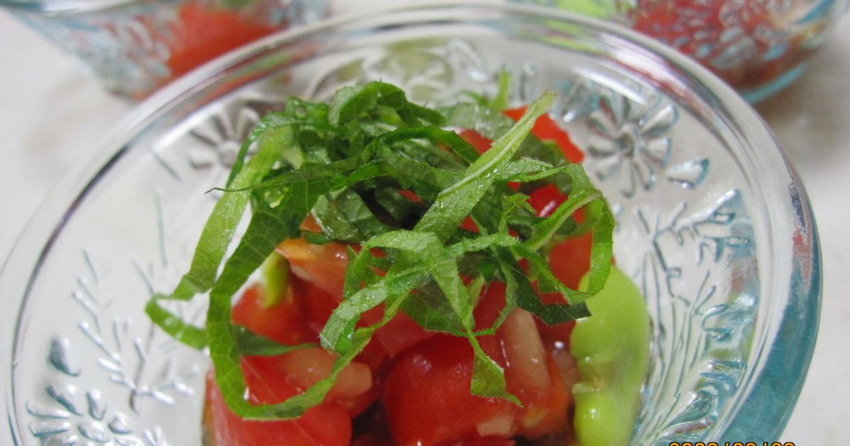 トマトのひんやりマリネ風サラダ by まねきねこにゃん 【クックパッド