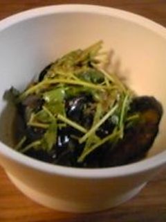 揚げ茄子と三つ葉のあえもの!-レシピのメイン写真