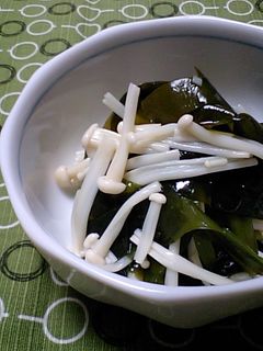 ワカメとえのきの簡単酢の物-レシピのメイン写真