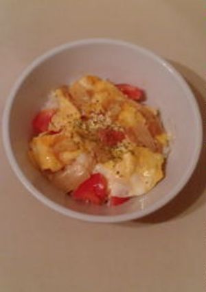 まじうまトマトとチーズの卵丼-レシピのメイン写真