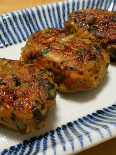 ワカメ入りつくね お弁当のおかず-レシピのメイン写真