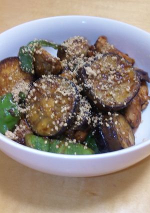 夏野菜を満喫☆なすとピーマンの味噌炒め-レシピのメイン写真