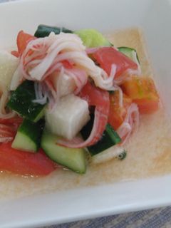 長芋トマトのやさしい酢の物-レシピのメイン写真