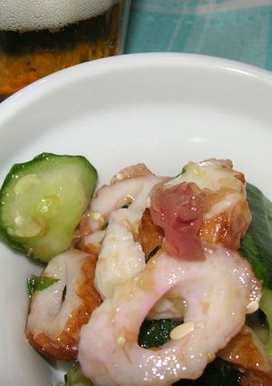 おつまみに☆キュウリとちくわの梅肉あえ-レシピのメイン写真
