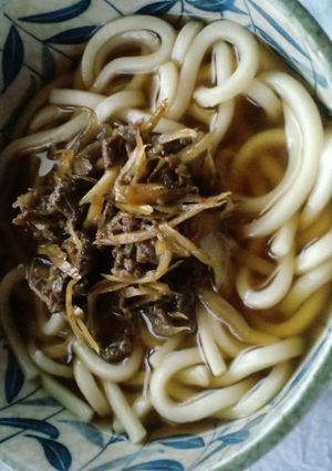 牛ごぼううどん-レシピのメイン写真