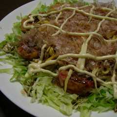 รูปของ レンジでお好み焼き風！