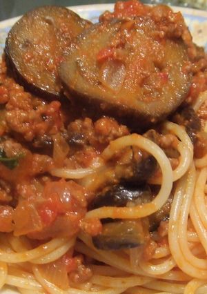 意外な隠し味？なすとトマトのパスタ-レシピのメイン写真