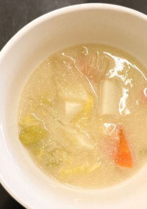 白菜の豆乳煮（アーモンドミルク入り）-レシピのメイン写真