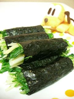 水菜の海苔巻き☆-レシピのメイン写真