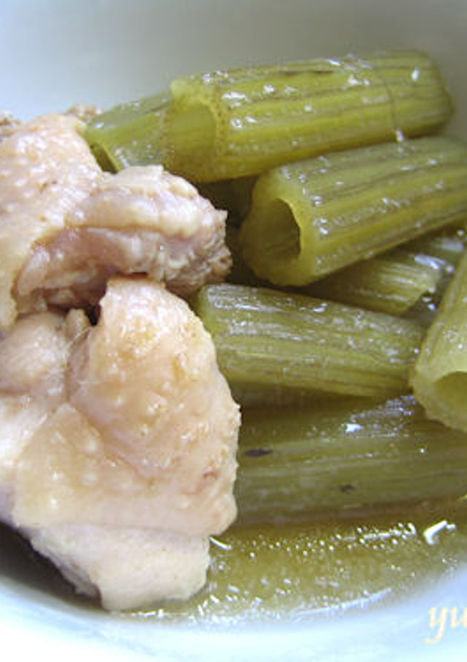 蕗と鶏肉の甘くない煮物-レシピのメイン写真