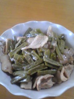 いんげんと豚ばら肉炒め-レシピのメイン写真