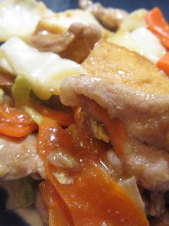 ジューシー豚肉の梅炒め-レシピのメイン写真