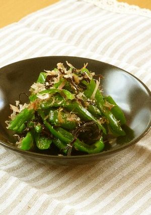 ピーマンの塩昆布おかか和え-レシピのメイン写真