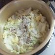 超簡単!白菜と豚バラ煮.カラシ醤油で