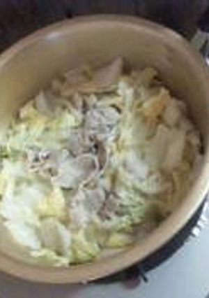 超簡単!白菜と豚バラ煮.ｶﾗｼ醤油で-レシピのメイン写真