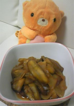 ★冷製★たっぷり茄子と玉ねぎの簡単味噌煮-レシピのメイン写真